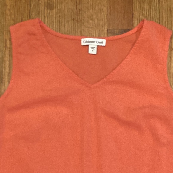 Coldwater Creek Coral Tunic Top Size Small - Picture 6 of 9